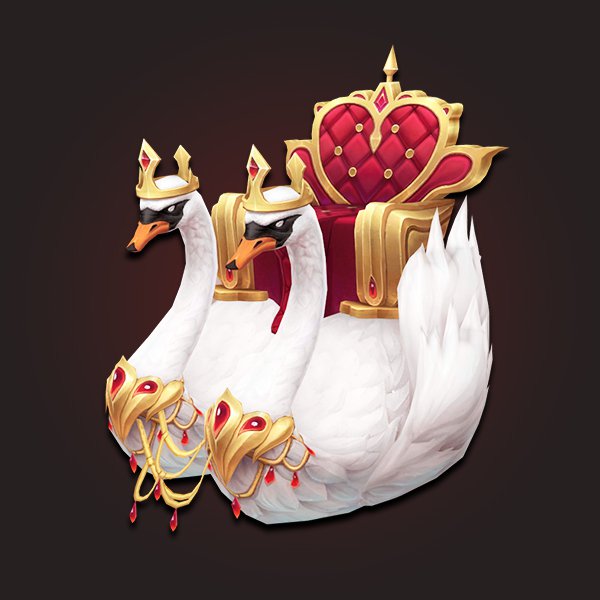 Lovely swans mount