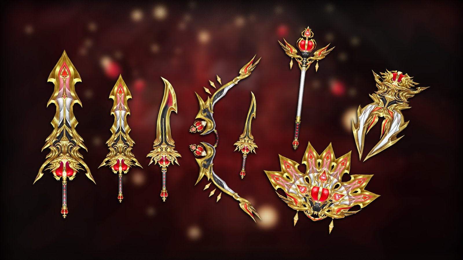 Twilight Jester weapons