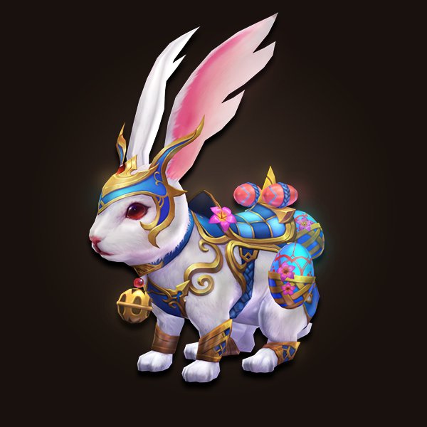 Festive rabbit mount