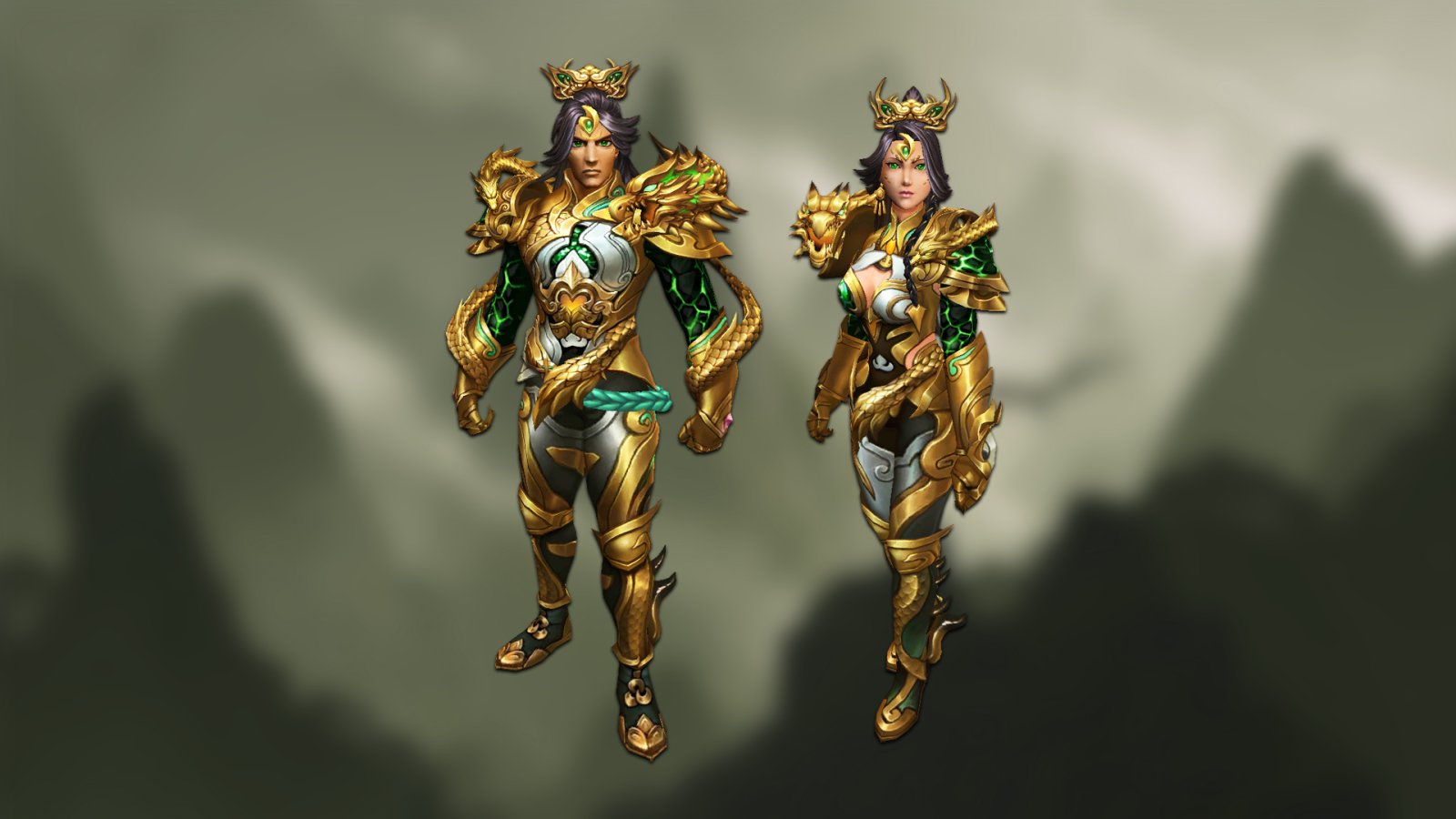 Emerald dragon guardian costumes 1