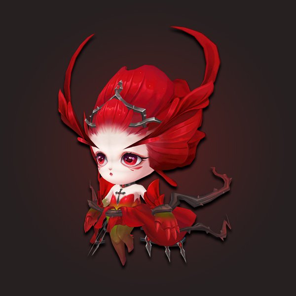 Dark rose pet