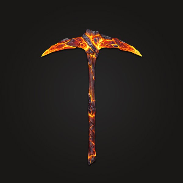 Flame pickaxe
