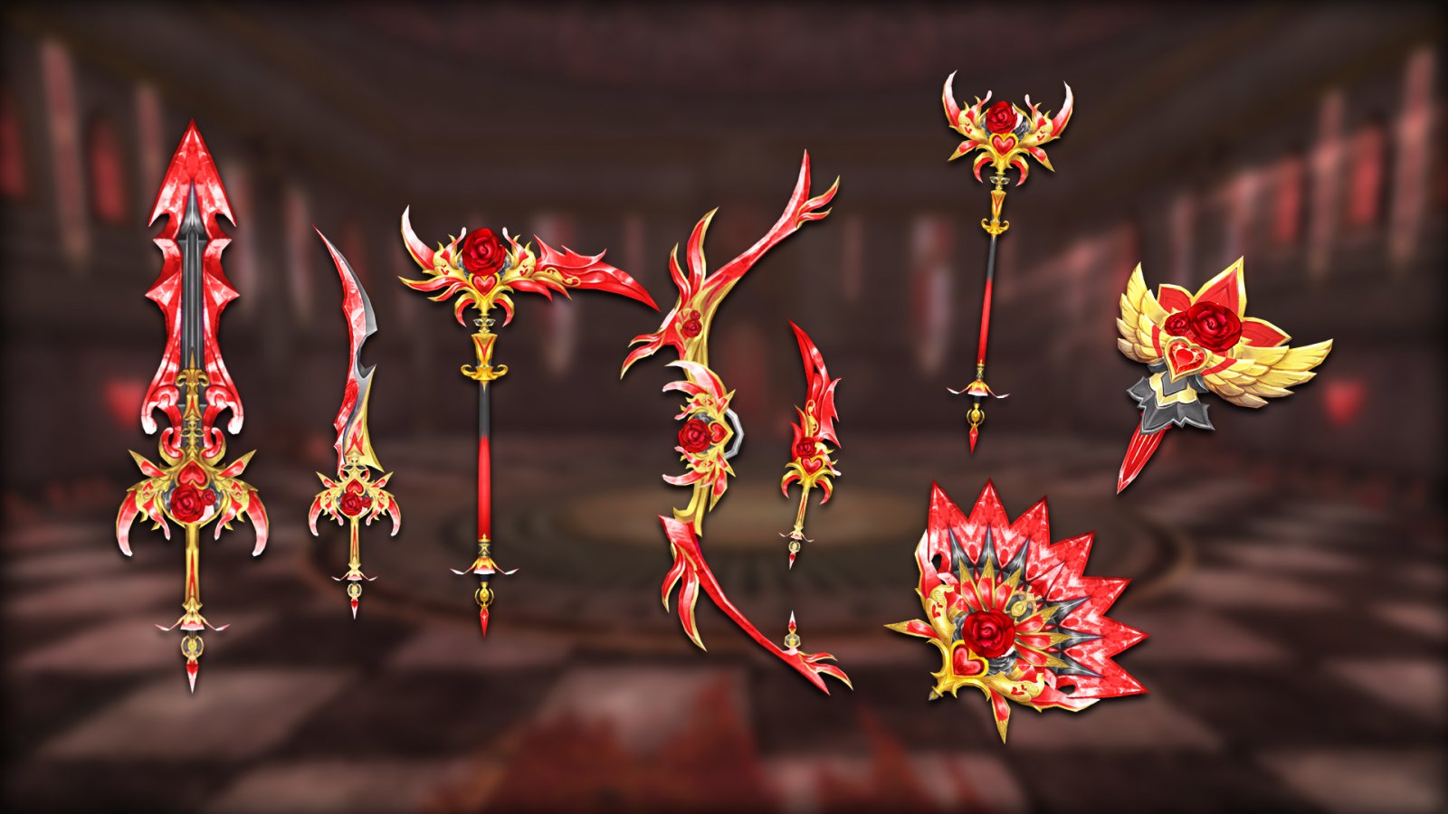 Gloomy rose weapons