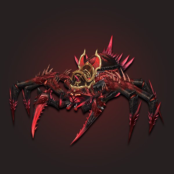 Dark rose spider