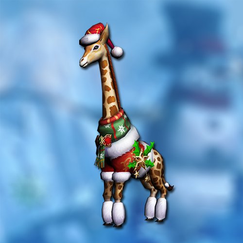 Christmas giraffe pet