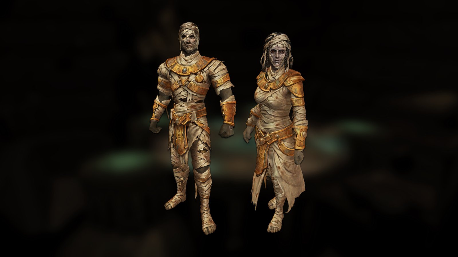 Ancient mummy costumes