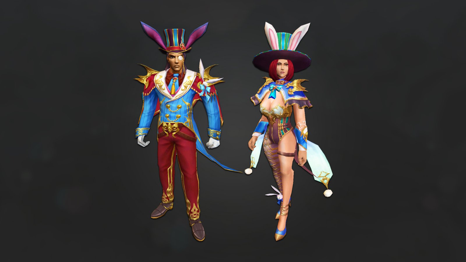 Royal rabbit costumes
