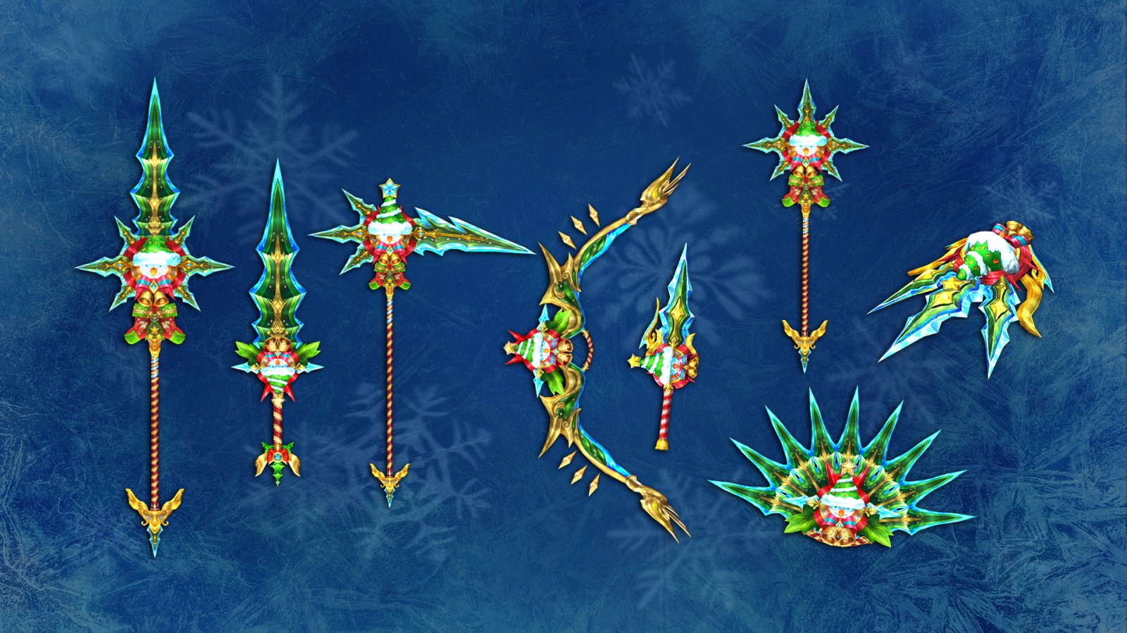 Yuletide guardian weapons