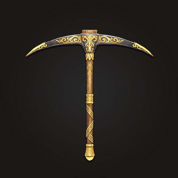 Golden pickaxe