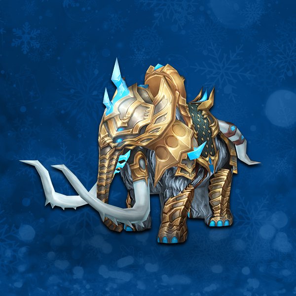 Battle polar mammoth