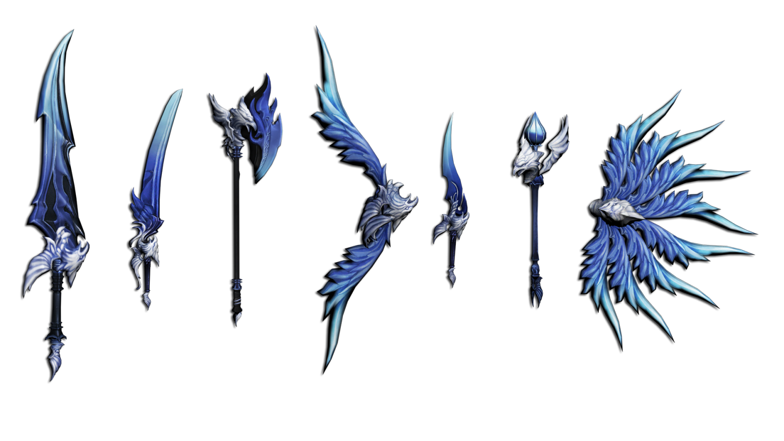 Crystal eagle set 1
