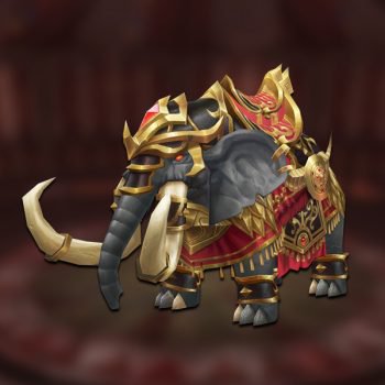 Enslaved circus elephant