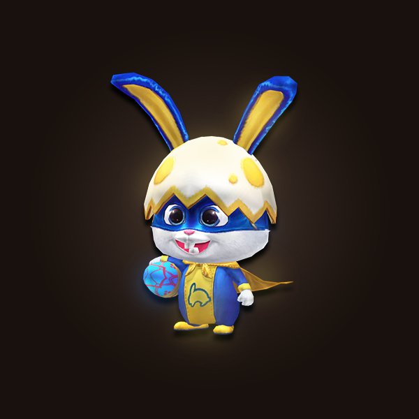 Festive rabbit pet