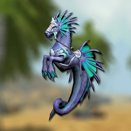 Violet ocean horse